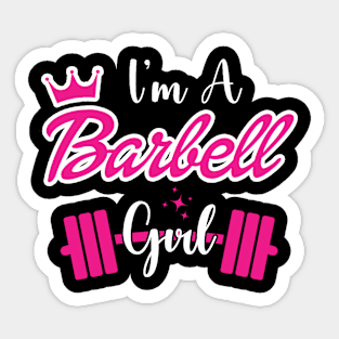 I'm a BARBELL Girl Sticker